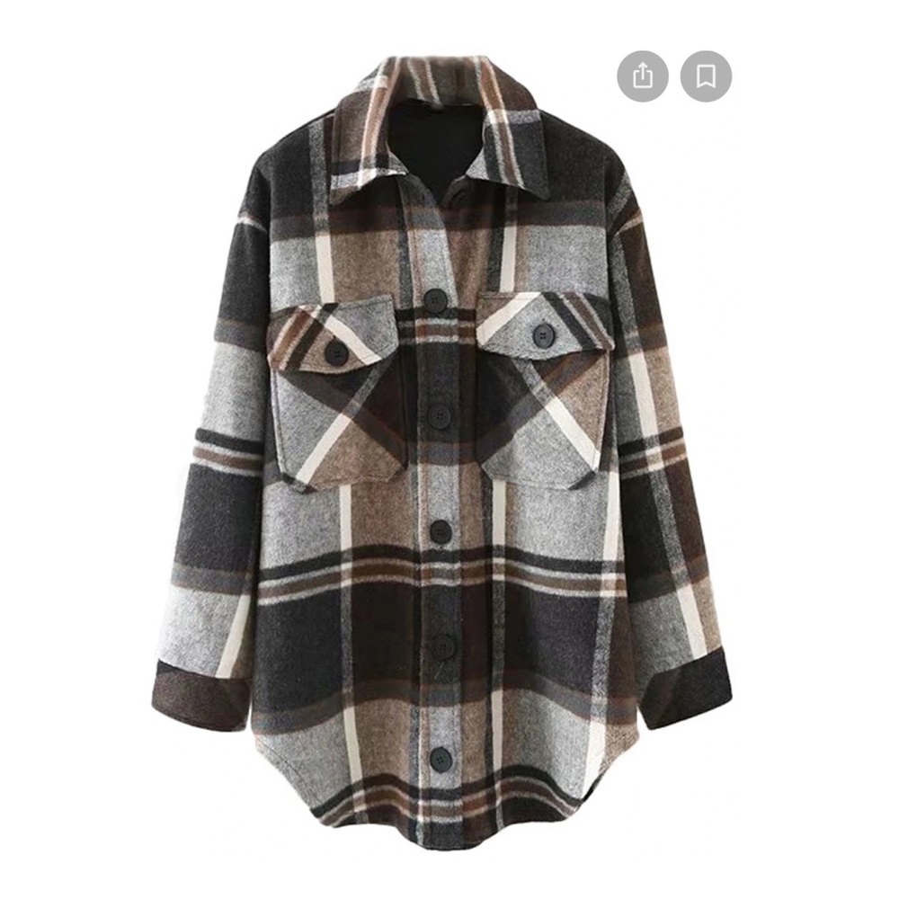 NEW KATHERINE' THICK PLAID SHIRT